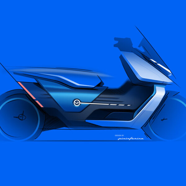 Maxi scooter Vmoto APD MAX Concept designed by Pininfarina
